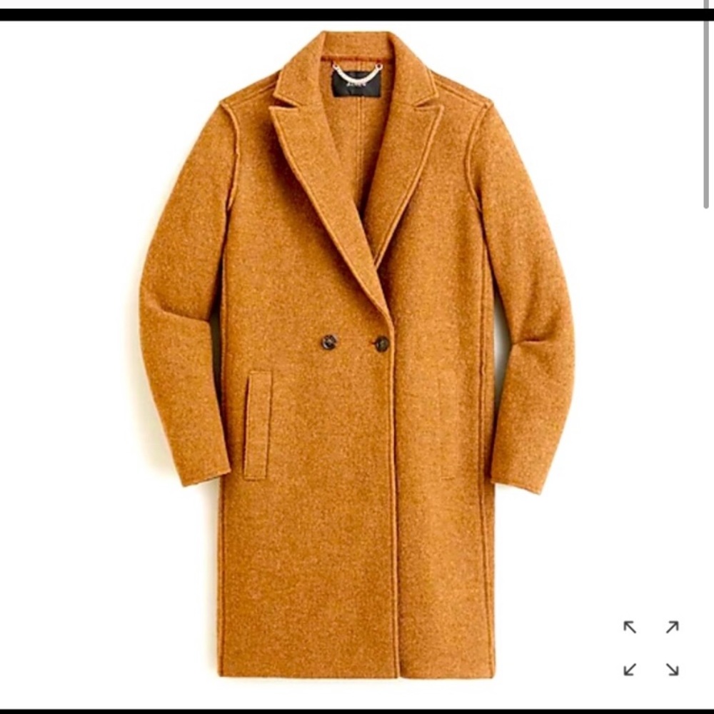 J crew Daphne boiled wool coat